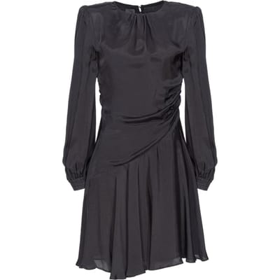 PINKO Antennista Abito Twill Fluido Black Maat: 38 | Mini Jurken Outlet | Dames | Zwart