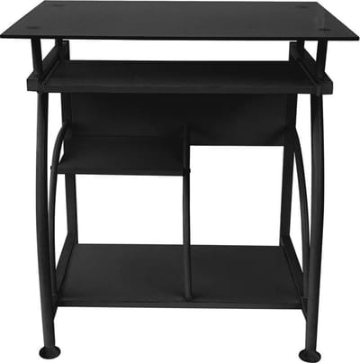 Bureau laptop computertafel - ruimtebesparend - 70 cm x 50 cm - zwart