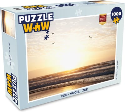 Puzzel Zon - Vogel - Zee - Legpuzzel - Puzzel 1000 stukjes volwassenen