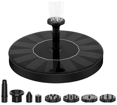 Zonnefontein voor Tuin & Vijver - Waterpomp 200L/uur met 110cm Hoge Straal - Energiezuinige Vijverbeluchting,16cm