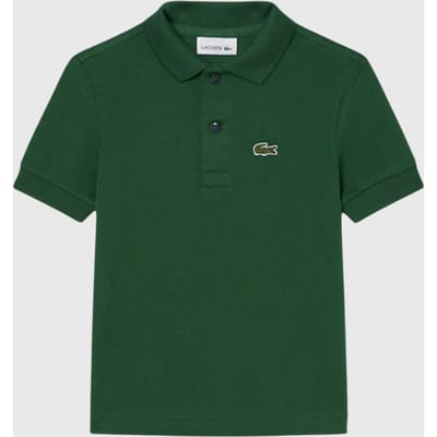 Polo Lacoste Kids Lcb Non Organic Petit Pique Vert-Maat 128