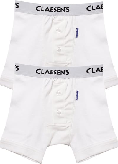 Claesen's® - Jongens Boxershorts 2-pack Wit RibCL 244-White-2