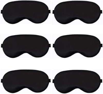 SolidKeus - Set van 6 Zijden Slaapmaskers met Verstelbare Riem