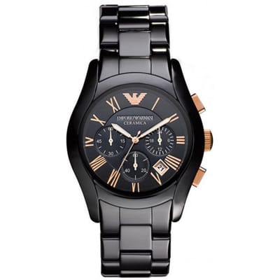 Emporio Armani Ceramica Valente AR1410 Heren Horloge 42mm 5 ATM