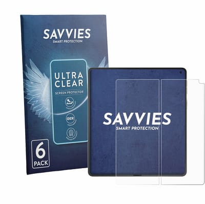 Savvies - Screenprotector voor Motorola Razr Fold (Inner display) - Folie Beschermfolie transparant 6 Stuks