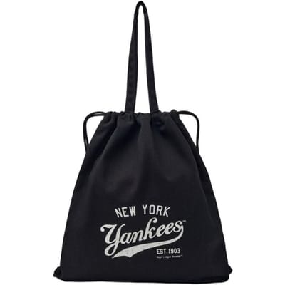 MLB Retro Print Mode Katoenen Rugzak Normaal Unisex Koppel Unisex rugzak Zwart 3ABKH015N-50BKS Black