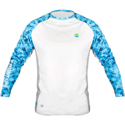 Preston Innovations Performance Sun Upf 35 Uv-werende Langarm T-shirt Wit S Man