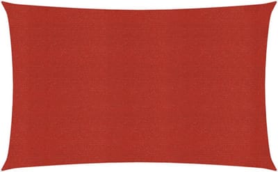 vidaXL - Zonnezeil - 160 - g/m² - 6x8 - m - HDPE - rood