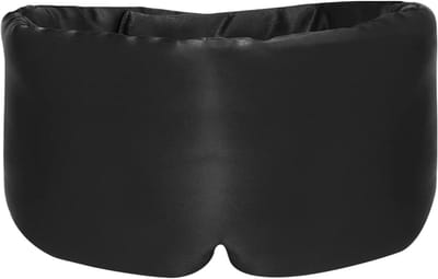 Zijden slaapmasker - Oogmasker slapen - Ontspannen slapen - 100% verduisterend ontwerp - Verstelbaar - Zwart