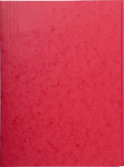 Exacompta 25x Map met 3 kleppen in glanskarton 400gm2 - A4 - Rood - 56403E