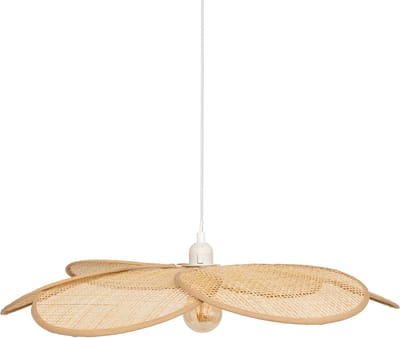 Atmosphera Hanglamp bamboe bloem - Ø62xH94cm - Beige