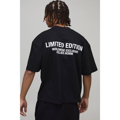 Oversized Boxy Limited Edition T-Shirt | Black | Size Small