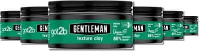Got2b Men Gentleman Texture Clay - Haarstyling - Haarwax - Matte Look - Sterke Fixatie - Voordeelverpakking - 6 x 100 ml