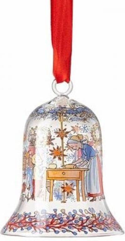 Hutschenreuther Kerst 2020 Kerstklokje Glas Kerstbakkerij 7 cm