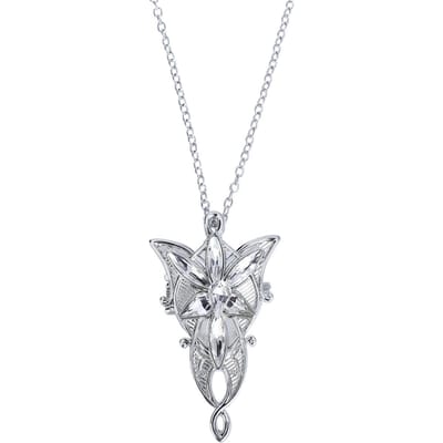 The Lord Of The Rings Kettinghorloge - The Lord of the Rings Arwen's Evenstar halsketting - voor Vrouwen - zilverkleurig