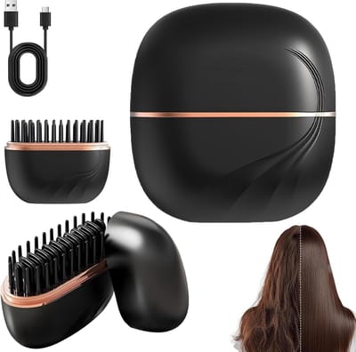 Stijltang - Mini Stijltang Reisformaat – 3 Warmtestanden – Snel Opgewarmd in 30s – Anti Verbranding – Compact en Draagbaar – Voor Alle Haartypes - 8.8*3.5*8.3CM - Zwart