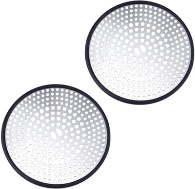 Afvoerdeksel Badkamer - Haarvanger Douche - Voorkom Verstopping - Siliconen Rand - 11x11cm - Diverse Kleuren