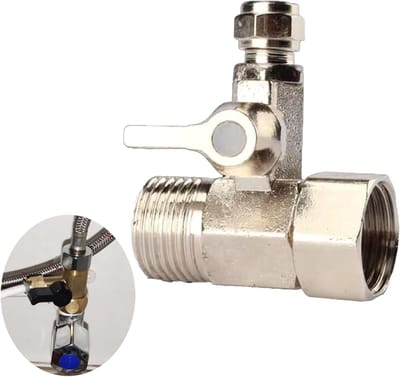 Tee Hose Shut-off Valve Adapter voor Waterverbinding, Eenvoudige Installatie Onder de Gootsteen voor Keuken en Douchegebruik
