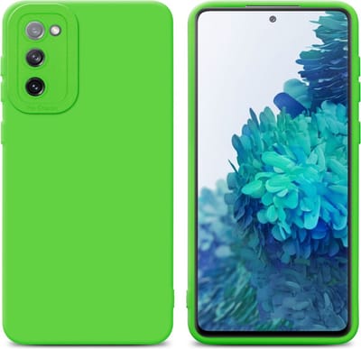 Cadorabo Hoesje geschikt voor Samsung Galaxy S20 FE in FLUID GROEN - Beschermhoes gemaakt van flexibel TPU silicone Cover Fluid Case