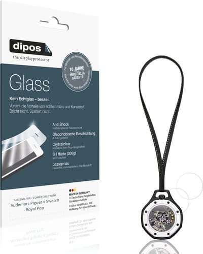dipos – 2x Pantserfolie geschikt voor Audemars Piguet x Swatch Royal Pop | 9H Screenprotector