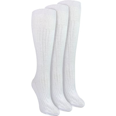 Dames 3-Pack Kniesokken 100% Katoen Zacht Ademend