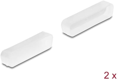 Delock Dust cover for D-Sub 25 male 2 pieces transparent