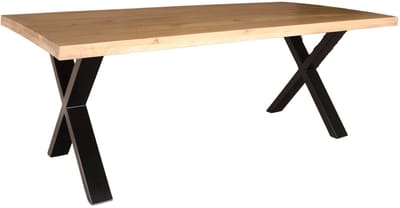 Eettafel Xavier rechthoekig 200cm lichtbruin duurzaam mangohout langwerpig eetkamertafel hout