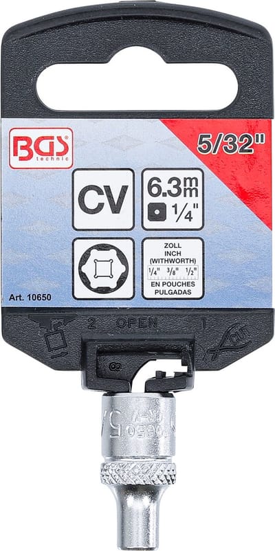 BGS Dopsleutel zeskant 1/4 5/32