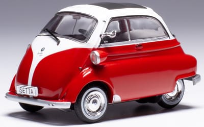 BMW Isetta 1959 Rood Wit Modelauto 1/43 Ixo Models