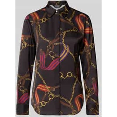 Overhemdblouse met blinde knoopsluiting, model 'KRISTY'