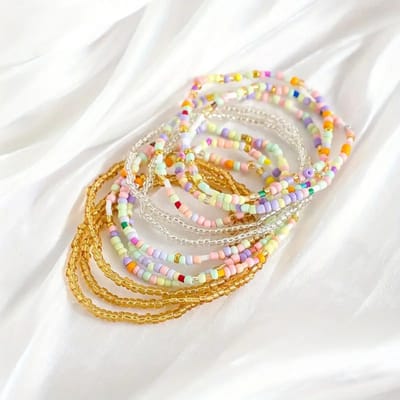 Livano Armband - Staal - Nep Zilver - Dames - 11 St- Gemengde Kleuren