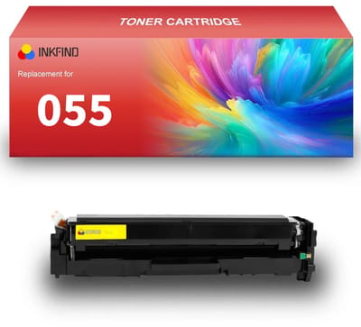 INKFIND 055 Geel tonercartridge compatibel met Canon 055 Canon055 Geel toner cartridge - 1-pack Geel