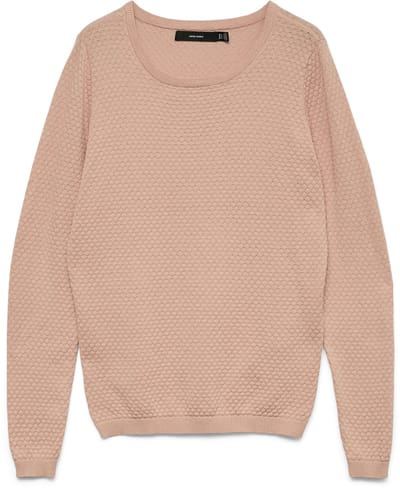Vero Moda Trui Vmcare Structure Ls O-neck Blou Noo 10136644 Misty Rose Dames Maat - XS