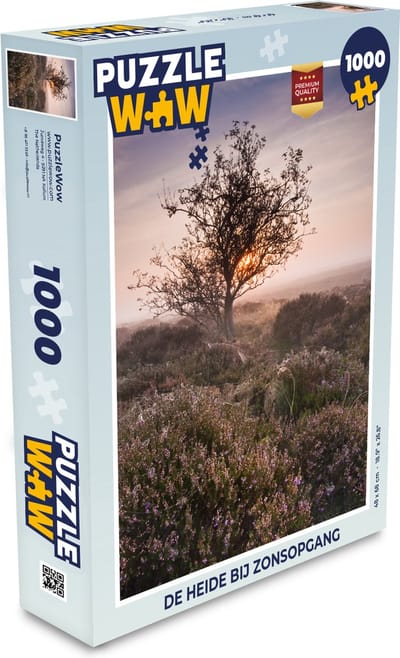 Puzzel De heide bij zonsopgang - Legpuzzel - Puzzel 1000 stukjes volwassenen