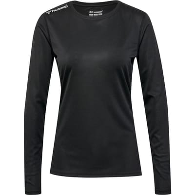 Hummel Damen T-Shirt Hmlrun Jersey L/S Woman Black-L