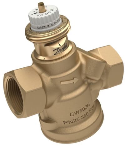 Danfoss drukonafh, Regelventiel ABQM 4,0 DN20HF, 190-1900 l/h, oh,Meetnip, 3/4''IG, 003Z8324