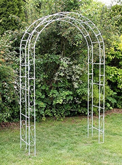 Rozenboog Metaal - Klimhulp Tuin - Decoratieve Entree - Thermisch Verzinkt - 140 cm Breed - Antraciet