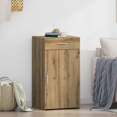 vidaXL - Dressoir - Artisan - Eiken - 50 - x - 42,5 - x - 93 - cm