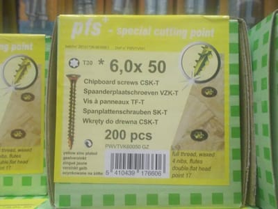 PGB Spaanderplaatschroef VZK-T 6,0x050mm (200 stuks)