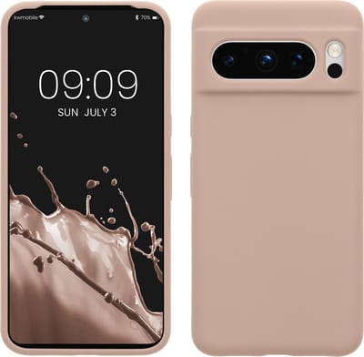 kwmobile telefoonhoesje geschikt voor Google Pixel 8 Pro - Hoesje met siliconen coating - Smartphone case in mat oudroze