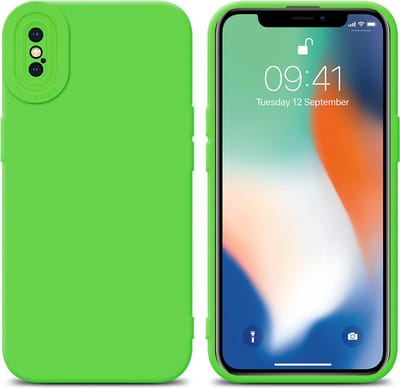 Cadorabo Hoesje geschikt voor Apple iPhone XS MAX in FLUID GROEN - Beschermhoes gemaakt van flexibel TPU silicone Cover Fluid Case