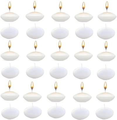 Dailygoods- Zwemkaarsen 30 Stuks - Premium Drijvende Kaarsen - Decoratieve Kaarsen - Warme Kaarsen - Voor Bruiloften/Feesten - Afmetingen 3,8 x 1,5 cm