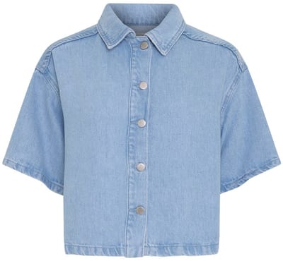 MSCH Copenhagen Mschsaphina 2 4 Shirt Dames - Jurken - Lichtblauw - Maat M/L