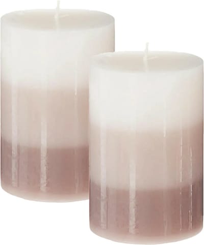 Atmosphera Geurkaars Nina - 2x stuks - Vanille - 45 branduren - 7 x 10 cm