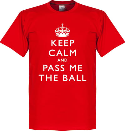 Keep Calm And Pass The Ball T-Shirt - S