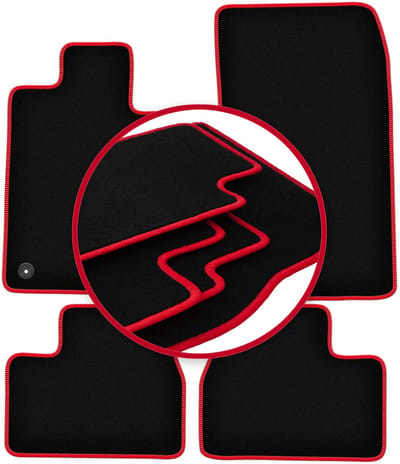 CARLUX-RED automatten voor: BMW 3 E30 sedan, stationwagen (1982-1994)