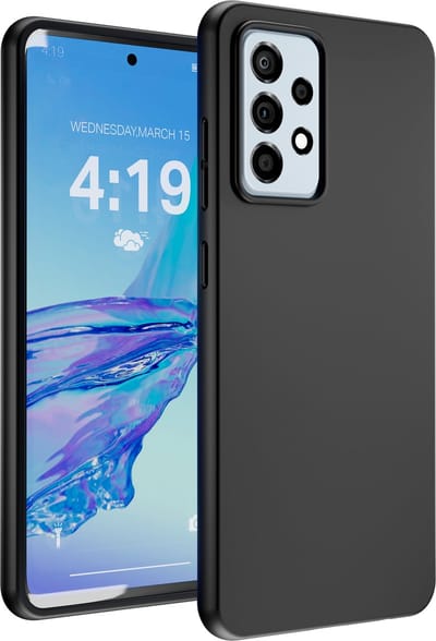 Hoesje geschikt voor Samsung A53 hoes zwart - backcover - optimale bescherming - zwart