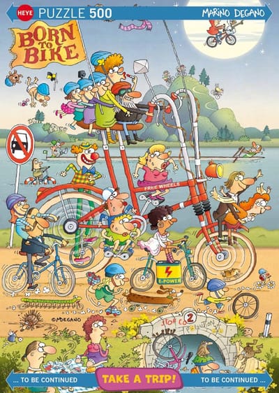 Heye puzzel 500 stukjes Marino Degano Take a Trip kunst puzzel.