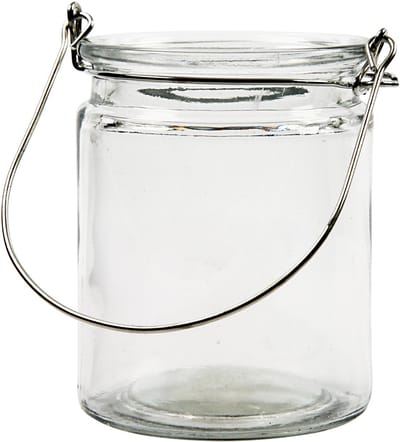 Lantaarn, H: 10 cm, d 7,6 cm, 2 stuk/ 1 doos