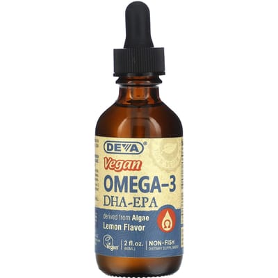 Vegan Omega 3 DHA-EPA, Citroen, 60 ml (2 fl oz)